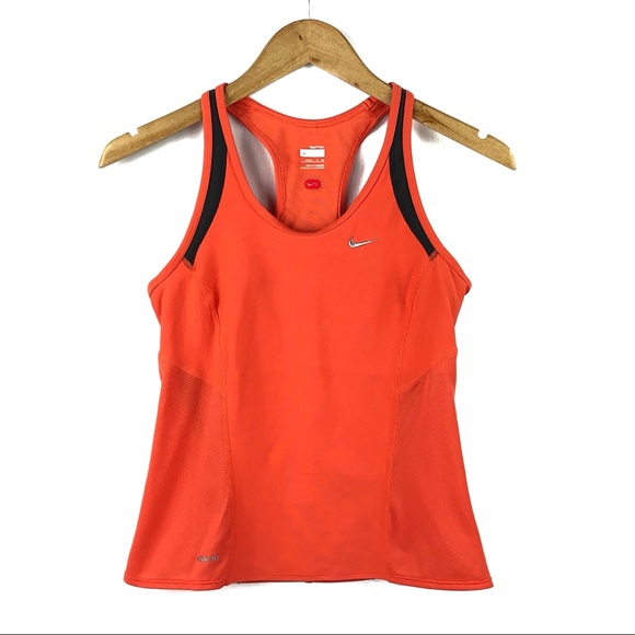 Nike Tops - NIKE | Neon Orange Racer Back Athletic Top